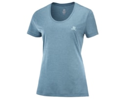 Salomon AGILE SS TEE W MALLARD BLUE