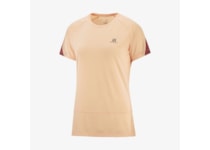 Salomon CROSS RUN SS TEE W APRICOT ICE