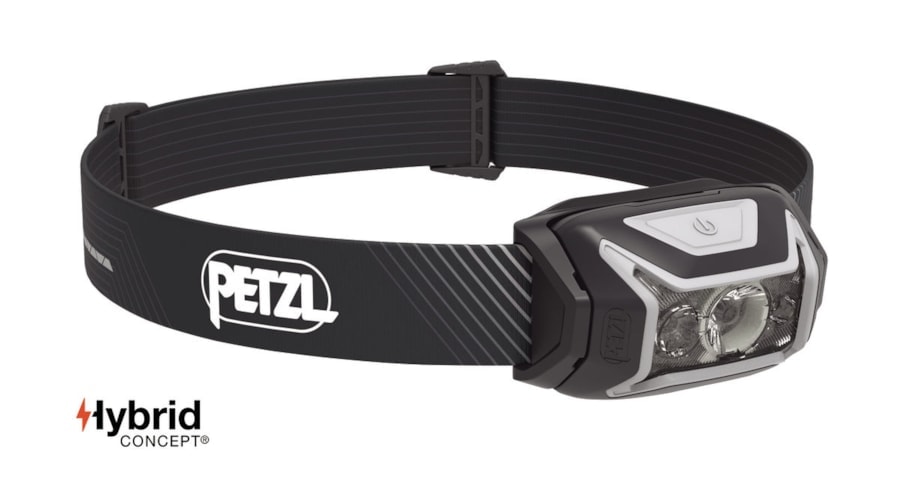 PETZL ACTIK CORE 600 LUMENS - PRETO/CINZA | RUN