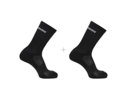 Salomon EVASION CREW 2-PACK BLACK (2 pares)