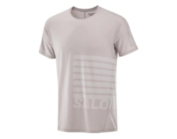 Salomon SENSE AERO SS TEE GFX M ETHEREA/WHITE