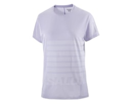 Salomon SENSE AERO SS TEE GFX W COSMIC SKY/WHITE