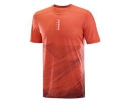 Salomon S/LAB ULTRA TEE AOP M BURNT SIENNA
