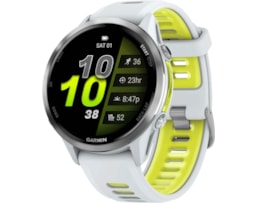 Garmin Forerunner® 970 Titânio com caixa branco pedra