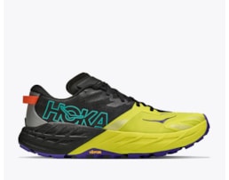 HOKA ONE ONE SPEEDGOAT 7 BLACK/HOKA CITRUS