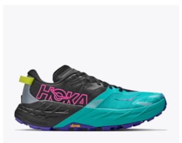 HOKA ONE ONE SPEEDGOAT 7 WOMAN BLACK/ELECTRIC
