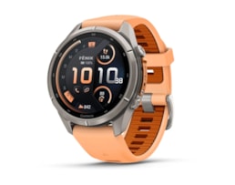 Garmin fenix 9 Pro inReach GPS Smartwatch - 43mm - Titanium - Shell Pink/Autumn Orange