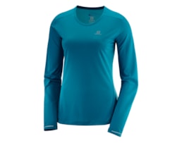 Salomon AGILE LS TEE W DEEP LAGOON