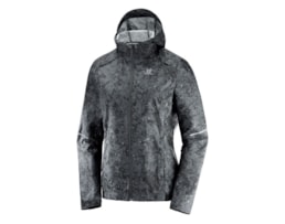 Salomon AGILE WIND PRINT HOODIE W EBONY