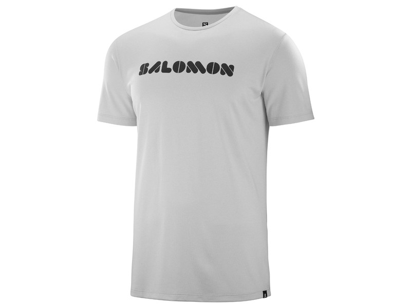 black and grey graphic tee