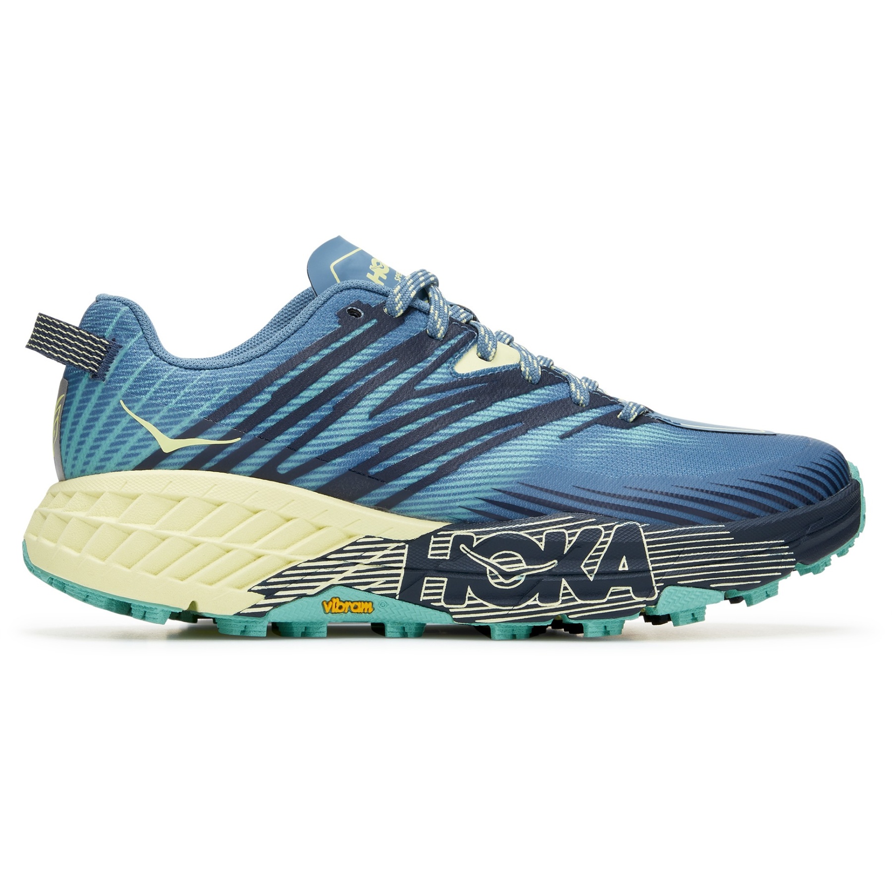 HOKA ONE ONE SPEEDGOAT 4 WOMAN BLUE GREEN RUN